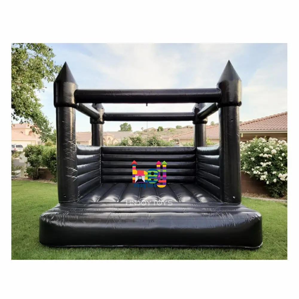 Soft Play Equipment Toddler Bounce House Moon Jumps Commercial Black Bounce House 13ft Jumpers with Games