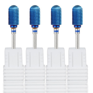 3/32 Blue Coated Carbide Stainless Steel Nail <b>Drill</b> <b>Bit</b> Gel Removal Manicure Pedicure Salon Electric File Nail <b>Drill</b> <b>Bits</b> - Product Image 2