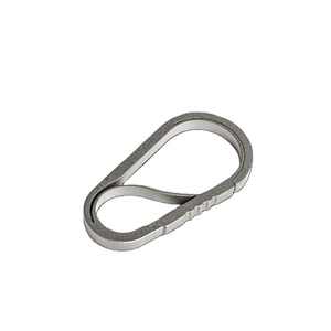 Portable Titanium Climbing D-Ring Key Chain Clip Hook Outdoor Camping Snap Clip Hook