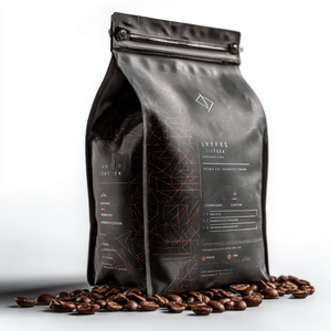 Phân hủy sinh học <span class=keywords><strong>doypack</strong></span> giấy kraft mờ đứng lên túi thực phẩm bột trà cà phê bao bì Ziplock túi dây kéo - Product Image 1