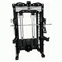 Machine de Smith de gymnase commerciale Machine d'entraînement fonctionnel Machine de Smith multifonctionnelle de support de puissance avec le croisement de câble de poulie en aluminium