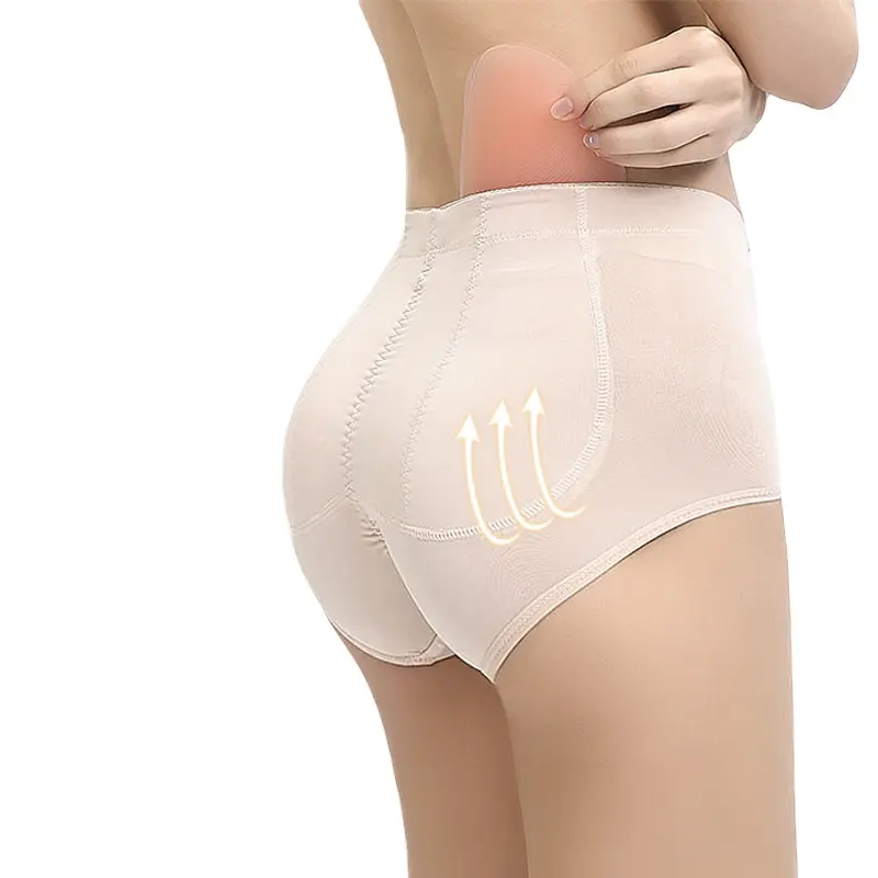 ZZCC Mujer Pantalones Moldeadores Fajas Spandex Cintura Alta Caderas Sin Rastro Transpirable Hip Pad Falso Culo Cuerpo Formating Braguitas Moldeadoras M-4XL 