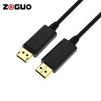 Cable de Juego DP 1.4V 32.4Gbps HBR3 con Revestimiento de Oro 24K, 8K 60Hz, 4K 144Hz, 240Hz, PVC, FreeSync, G-Sync, HDR para Proyector, PC y Tarjeta Gráfica