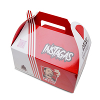 Boîtes d'emballage de fast-food jetables avec logo personnalisé pour poulet frit sushi chewing-gum avec art en relief boîte de nourriture à emporter