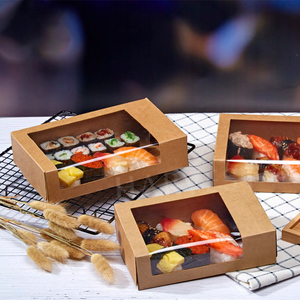 Ching ta tùy chỉnh in nổi Matt nhiều lớp có thể tái chế bao bì thực phẩm hộp xốp lót cửa sổ trong suốt nhà máy trực tiếp - Product Image 5