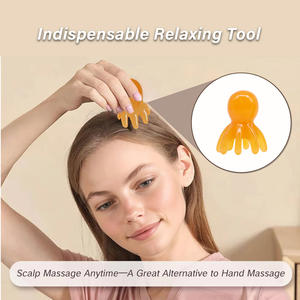 Masajeador de acupresión de 8 PATAS, raspador de cuero cabelludo, peine para el cabello, técnica de relajación de cuerpo completo para Spa de cabeza chino en casa - Product Image 3