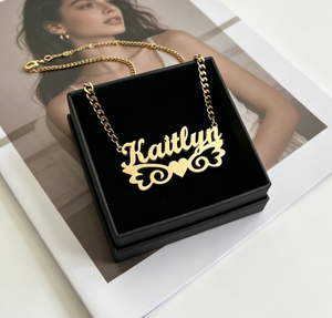 Collar con Colgante <span class=keywords><strong>de</strong></span> Corazón y Letra con Nombre Personalizado <span class=keywords><strong>para</strong></span> <span class=keywords><strong>Mujer</strong></span>, Cadena <span class=keywords><strong>de</strong></span> Acero Inoxidable, Joyería <span class=keywords><strong>de</strong></span> Moda, Colgante con Inicial <span class=keywords><strong>de</strong></span> Nombre Personalizado - Product Image 1