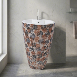 Nuevo Lavabo de Cerámica de una Pieza con Pedestal, Rectangular, para Uso en Hospitales y Villas, Diseño Moderno - Product Image 6