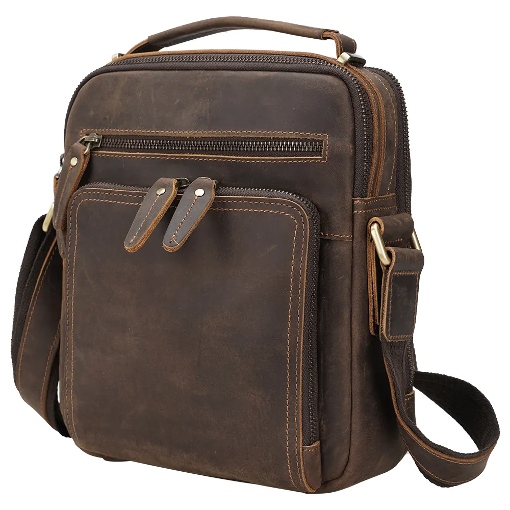 men leather satchel