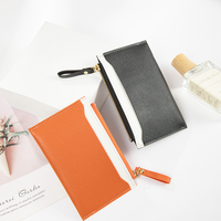 Porte-cartes en cuir PU tendance, portefeuille multifonctionnel pour documents, étui pour passeport, pochette pour billets de voyage