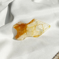 Outil de massage facial et corporel Gua Sha en quartz rose, pierre Bian, jade véritable et cristal de quartz avec logo personnalisé