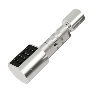 <span class=keywords><strong>Cerradura</strong></span> Inteligente con Cilindro Wi-Fi Tuya, <span class=keywords><strong>Cerradura</strong></span> <span class=keywords><strong>de</strong></span> Puerta con Huella Dactilar, Teclado, Tarjeta IC, Alimentación USB <span class=keywords><strong>de</strong></span> Emergencia, Estándar Europeo, Puerta <span class=keywords><strong>de</strong></span> Acero, Control por Aplicación - Product Image 1