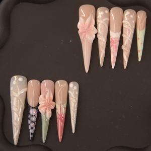 Ensemble de <span class=keywords><strong>faux</strong></span> <span class=keywords><strong>ongles</strong></span> ENNA 3D Luxury Bow avec diamants, forme amande, stiletto et cercueil papillon, en ABS, avec colle pour usage en salon ou DIY - Product Image 1