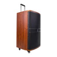 Sistema de Altavoces Inalámbricos para Karaoke con Trolley para Exteriores de 15 Pulgadas y 400 Vatios de Alta Potencia