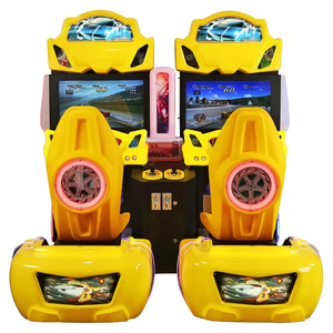 Simulateur de course d'arcade 42 pouces pour deux joueurs, jeu de conduite type Outrun, machine de jeu de conduite avec mouvements, jeu de course à monnayeur - Product Image 4