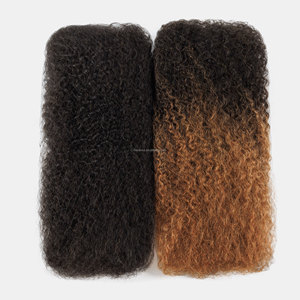 Extensioni di Capelli Umani Afro Kinky Curly Twist KC3W Non Trattati <span class=keywords><strong>per</strong></span> Micro Twist, Colore Marrone, in Confezione Grande - Product Image 2