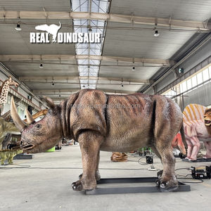 Modèle d'animal animatronique préhistorique grandeur nature, rhinocéros robotique pour les zoos - Product Image 4