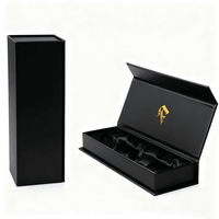 Caja de Embalaje de Cartón Rígido para Bolígrafos y Plumas Estilográficas, Caja de Regalo Magnética de Papel de Lujo con Satén y Logotipo Personalizado