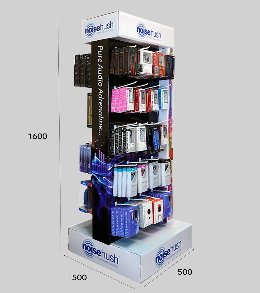 Apache Floor Display Rack for Mobile Phone Charger Usb Cable Wire Earphone Aux Cable Rotatable Cell Phone Accessories Display — view 3