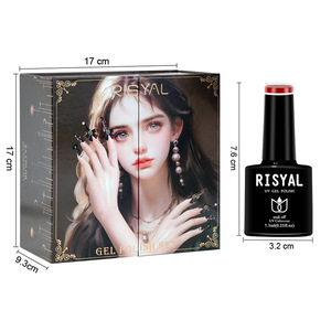 Kit de vernis à ongles en gel 24 pièces, gel de couleur Armor Polish, couches de <span class=keywords><strong>base</strong></span> et de finition, couche de scellement sans rinçage, gels de durcissement UV/LED, pailletés - Product Image 6