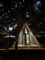 Maisons triangulaires Maisons en kit à faible coût Maison modulaire Maison en conteneur Un cadre Camping-car en bois Maison d'hôtel