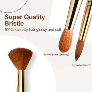 Professionnel 100% Kolinsky brosse <span class=keywords><strong>haut</strong></span> <span class=keywords><strong>de</strong></span> <span class=keywords><strong>gamme</strong></span> longue durée lisse haute ressort brosse Kolinsky épaisse pour ongles en <span class=keywords><strong>acrylique</strong></span> - Product Image 4