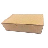 Récipient alimentaire à emporter, boîte à emporter boîte à déjeuner jetable en carton résistant aux fuites de graisse pour la restauration