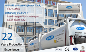 Bas prix bon conditionnel déchargement rapide Iso 20ft réservoir de stockage Iso cryogénique Lox/<span class=keywords><strong>lin</strong></span>/lar réservoir de stockage cryogénique - Product Image 2