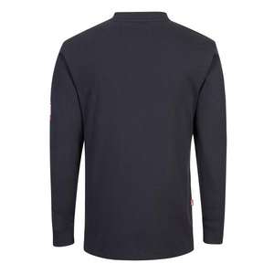 PORTWEST - FR32NARM T-shirt bleu marine résistant au feu et antistatique-EAN 5036108334391 FLAME RESISTANT WORKWEAR - Product Image 2