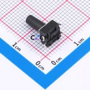 K2-6639SP-P4SC-04 Tactile Switch SMD-4P,6x6mm Switch Single Pole Single Throw Round Button 2.5N Vertical Mount - Product Image 2