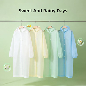 향기로운 휴대용 레인코트 여행용 방수 경량 향기 레인웨어 - Product Image 5