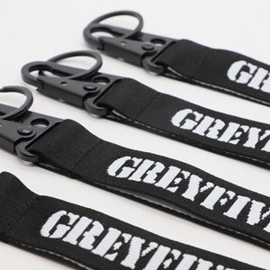 Custom Screen Printing Short Wrist Lanyard with Heavy Duty Carabiner for Car Enthusiasts Forged Themed Nylon Key Lanyards - Product Image 3