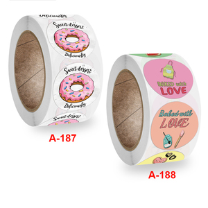 Chất nổ niêm phong Sticker giấy phong bì trang trí nướng bánh Sticker tùy chỉnh in Vinyl PVC nhãn - Product Image 1