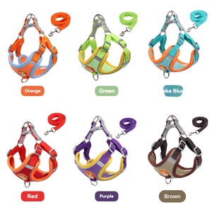 Ensemble Harnais et Laisse en Daim Souple et Maille pour Chien, Anti-Traction et Anti-Escape, <span class=keywords><strong>Gilet</strong></span> pour Animaux de Compagnie pour Chiens et Chats de Petite et Moyenne Taille, Idéal pour la Promenade - Product Image 4