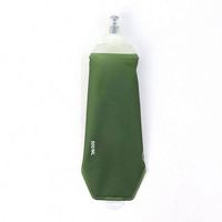 Botella de Agua Deportiva Plegable de TPU de 500 ml, Personalizada, Libre de BPA, Ecológica, Desechable, con Orificios para Colgar