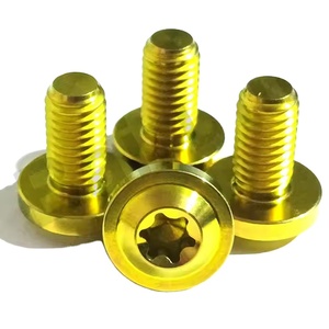 Vis de moto en titane Gr5 à tête hexagonale avec écrous, filetage UNC M4-M10 pour réparation de vélos - Product Image 2