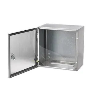 SS304 SS316 Acero inoxidable NEMA4X Montaje en pared Caja de metal para exteriores Equipo de energía Caja de distribución eléctrica