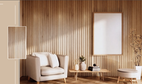 Panneau mural décoratif creux en WPC, classique, résistant à l'humidité et ignifuge, pour hôpital, hôtel, entrepôt, salle de sport, maison, salon
