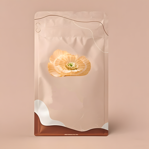 Pochette à café à fond plat 250G imprimée sur mesure emballage vide de thé et de grains avec valve et fermeture éclair pour café pour le stockage des aliments - Product Image 6