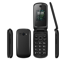 Teléfono Móvil Flip F4 de 1.77 Pulgadas con Cuatro Bandas GSM