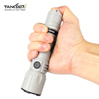 Lampe torche tactique super lumineuse d'extérieur TANK007 PT42 Plus, étanche, 2060LM, trois couleurs, lumière verte et rouge, rechargeable