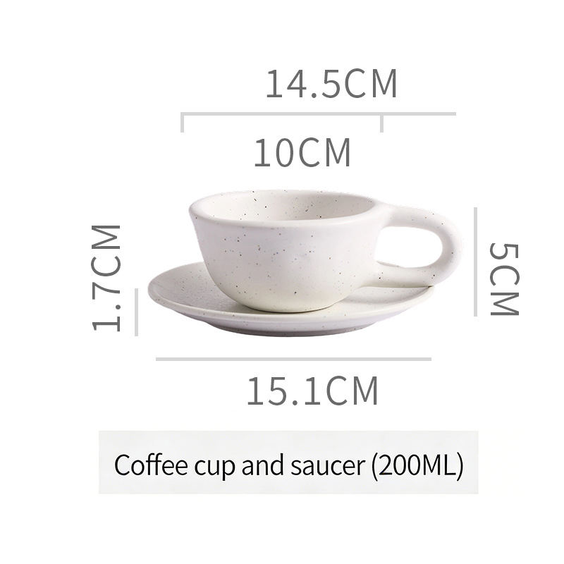 ถ้วยหูใหญ่พร้อมจานรอง