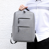 2023 grosir tas punggung Laptop bisnis tahan air anti-maling OEM dengan Port pengisi daya USB tas Laptop untuk pria