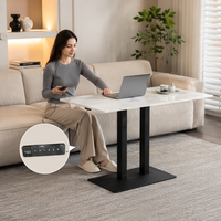 Table basse électrique moderne en acier AOR - Hauteur réglable pour salon et salle à manger