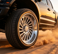 Nouvelles Jantes Forgées BEST WHEEL 26x16 28x16 Pouces à Profil Profond Forgées 4x4 Tout-Terrain 8x180 8x6.5 6x5.5 Polies pour Camionnettes Silverado