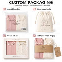 Setelan Bayi 2 Potong Bahan Katun, Cardigan Kancing Lengan Panjang dengan Celana Elastis, Motif Lucu, OEM/ODM Grosir