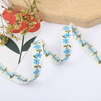 Sangle en jacquard floral personnalisée, durable, écologique, plusieurs couleurs, brodée, tissu 100% polyester, sur mesure