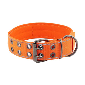 Cinturón de alta resistencia personalizado, Correa ancha y gruesa de nailon fuerte, Pitbull Collar para perro de gran tamaño con hebilla de Metal - Product Image 1