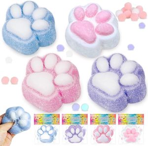 Soft Silicone <b>Plush</b> <b>Cat</b> Paw Squeeze Toy Essential Stress Relief Gift for Children's Party - Product Image 3