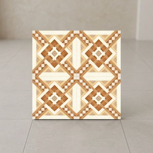 Carreaux de sol en céramique numérique 400x400mm, aspect bois, aspect marbre glacé, design tapis, pour hall, cuisine, salle de bain, carrelage sensoriel. - Product Image 3